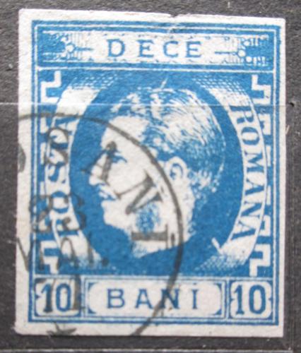 Poštová známka Rumunsko 1869 Kníže Karel I. Mi# 22 a Kat 40€