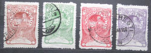 Poštové známky Rumunsko 1903 Krá¾ovna Alžbeta Mi# 161-64 Kat 15€