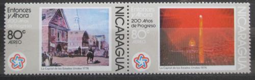 Poštové známky Nikaragua 1976 Nezávislost USA, 200. výroèie Mi# 1940-41 