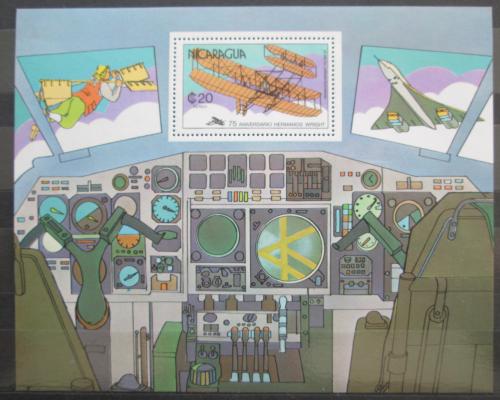 Poštová známka Nikaragua 1978 História letectvo Mi# Block 107 Kat 15€
