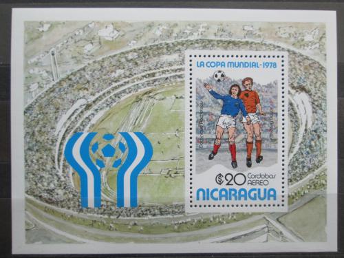 Poštová známka Nikaragua 1978 MS ve futbale Mi# Block 108 Kat 6.50€