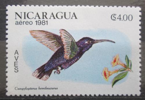 Poštová známka Nikaragua 1981 Kolibøík purpurový Mi# 2222