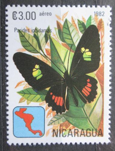 Poštová známka Nikaragua 1982 Motýl, Parides iphidamas Mi# 2258