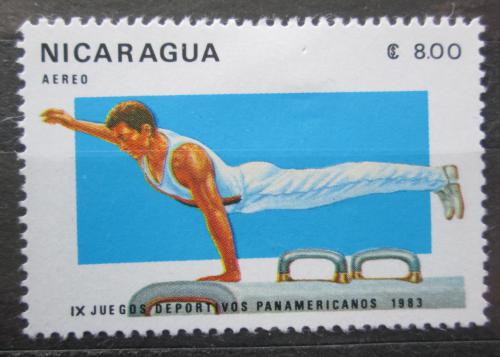 Poštová známka Nikaragua 1983 Gymnastika Mi# 2406