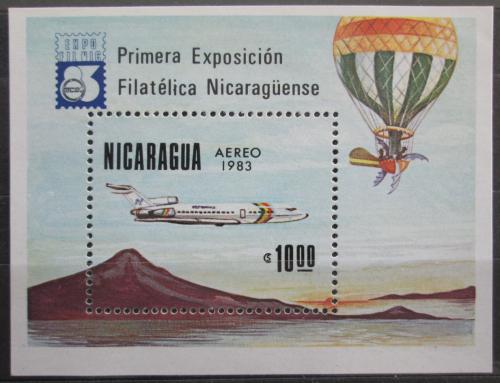 Poštová známka Nikaragua 1983 Letectvo Mi# Block 151