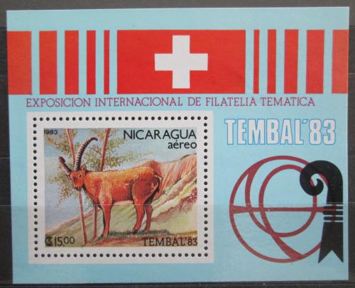 Poštová známka Nikaragua 1983 Kozorožec Mi# Block 149