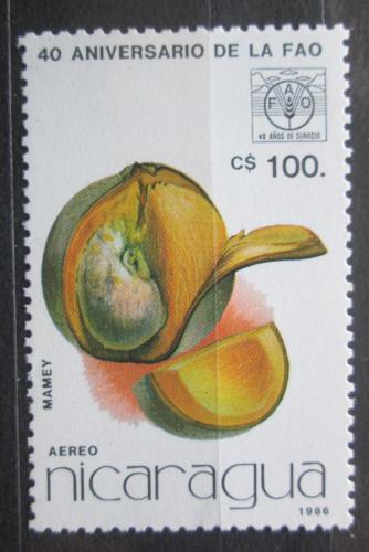Poštová známka Nikaragua 1986 Mamey Mi# 2693