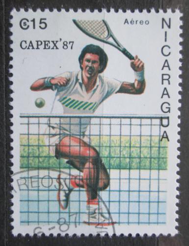 Poštová známka Nikaragua 1987 Tenis Mi# 2785