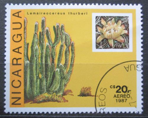 Poštová známka Nikaragua 1987 Kaktus, Lemaireocereus thurberi Mi# 2803