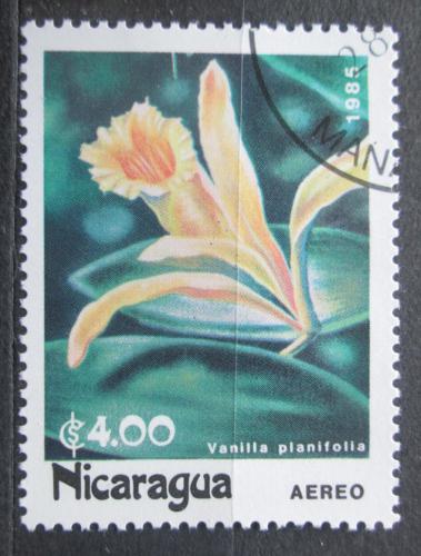 Poštová známka Nikaragua 1985 Vanilkovník plocholistý Mi# 2590