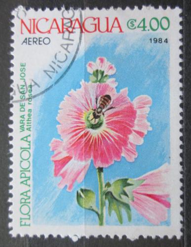 Poštová známka Nikaragua 1984 Topolovka rùžová Mi# 2495