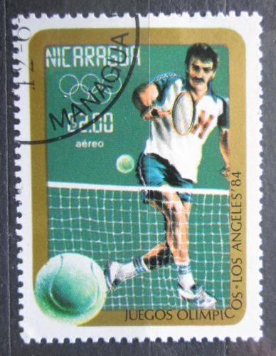 Poštová známka Nikaragua 1984 LOH Los Angeles, tenis Mi# 2525