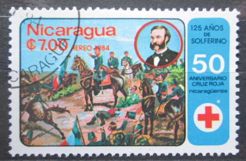 Poštová známka Nikaragua 1984 Henri Dunant, Èervený kríž Mi# 2540