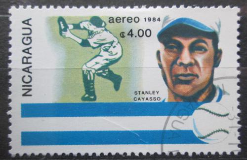 Poštová známka Nikaragua 1984 Stanley Cayasso, baseball Mi# 2547