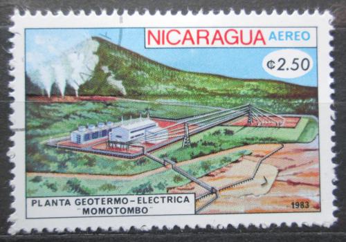 Poštová známka Nikaragua 1983 Elektrárna Momotombo Mi# 2370