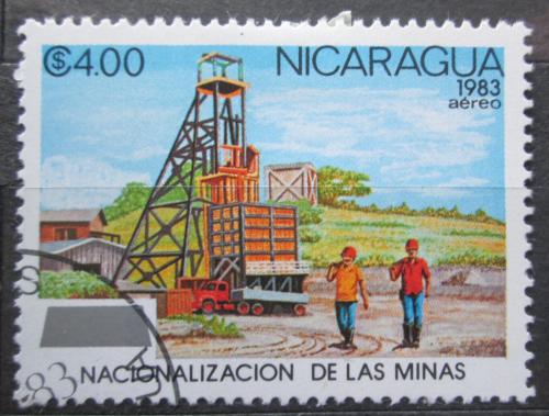 Poštová známka Nikaragua 1983 Tìžební vìž Mi# 2446 