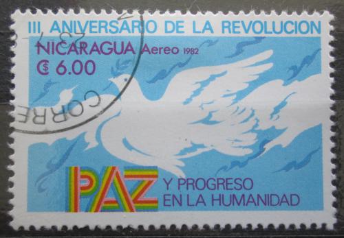 Poštová známka Nikaragua 1982 Holubice míru Mi# 2284