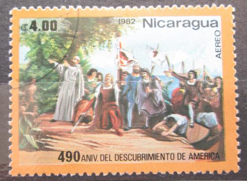 Poštová známka Nikaragua 1982 Pøíjezd Krištofa Kolumba Mi# 2325