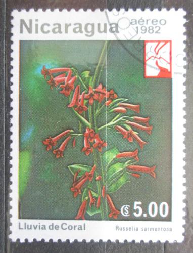 Poštová známka Nikaragua 1982 Russelia sarmentosa Mi# 2334