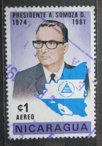 Poštová známka Nikaragua 1975 Prezident Anastasio Somoza Debayle Mi# 1904