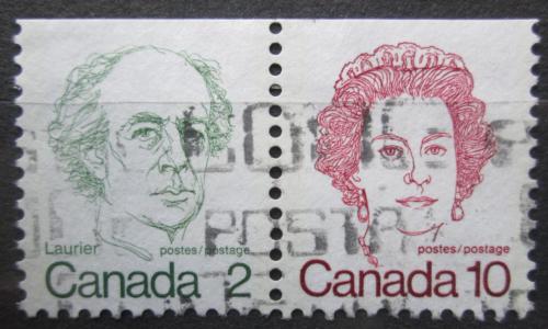 Potov znmky Kanada 1976 Krovna Albeta II. a Wilfrid Laurier Mi# N/N - zvi obrzok