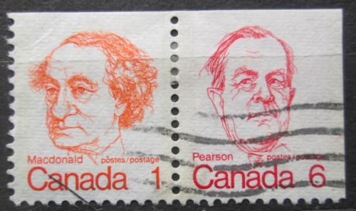 Poštové známky Kanada 1973 John A. MacDonald a Lester B. Pearson Mi# N/N