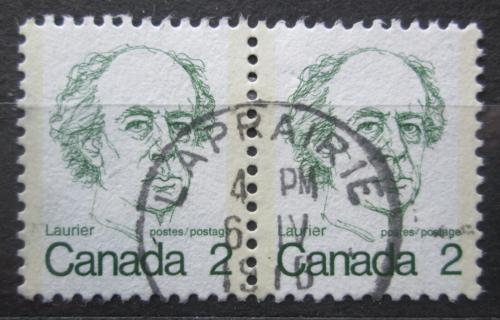 Poštové známky Kanada 1973 Wilfrid Laurier pár Mi# 535