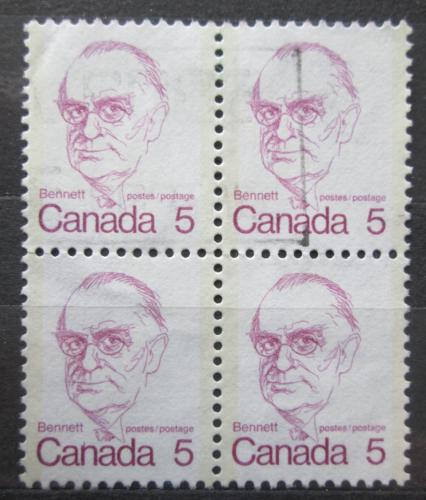 Poštové známky Kanada 1973 Richard Bedford Bennett ètyøblok Mi# 538