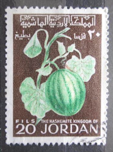 Poštová známka Jordánsko 1969 Meloun cukrový Mi# 706