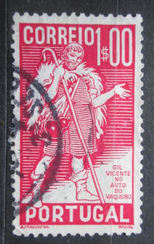 Poštová známka Portugalsko 1937 Gil Vicente, básník Mi# 600