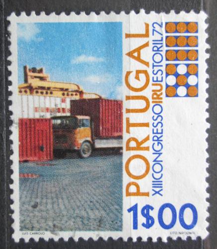 Poštová známka Portugalsko 1972 Nákladní auto Mi# 1169
