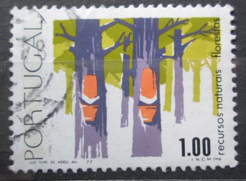 Poštová známka Portugalsko 1976 Tìžba pryskyøice Mi# 1353
