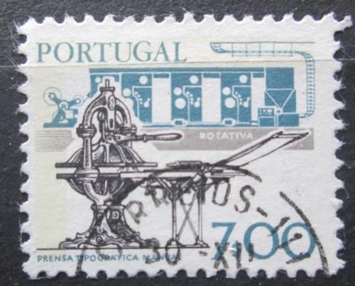 Poštová známka Portugalsko 1978 Tiskaøský lis Mi# 1391