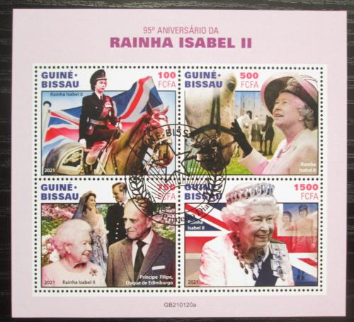 Poštové známky Guinea-Bissau 2021 Krá¾ovna Alžbeta II. Mi# N/N