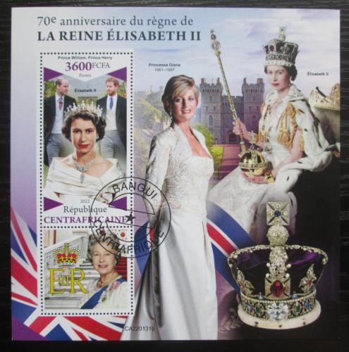 Poštová známka SAR 2022 Krá¾ovna Alžbeta II. Mi# N/N