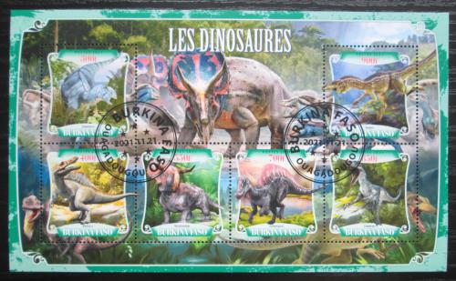Poštové známky Burkina Faso 2021 Dinosaury Mi# Mi# N/N