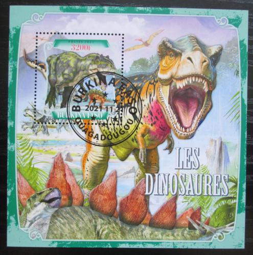 Poštová známka Burkina Faso 2021 Dinosaury Mi# Mi# N/N