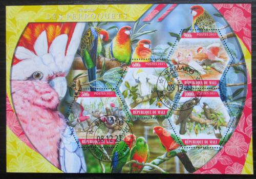 Poštové známky Mali 2021 Papagáje Mi# Mi# N/N