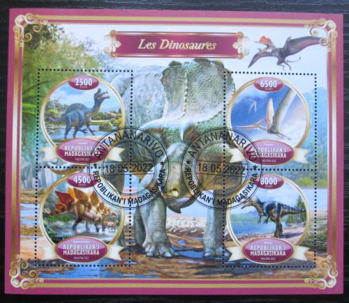 Poštové známky Madagaskar 2022 Dinosaury Mi# Mi# N/N
