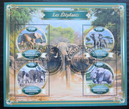Poštové známky Madagaskar 2022 Slony Mi# Mi# N/N