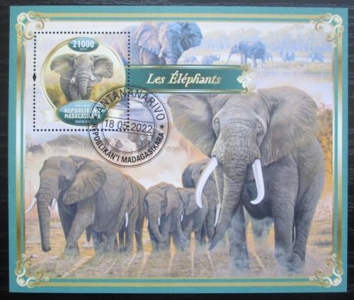 Poštová známka Madagaskar 2022 Slony Mi# Mi# N/N