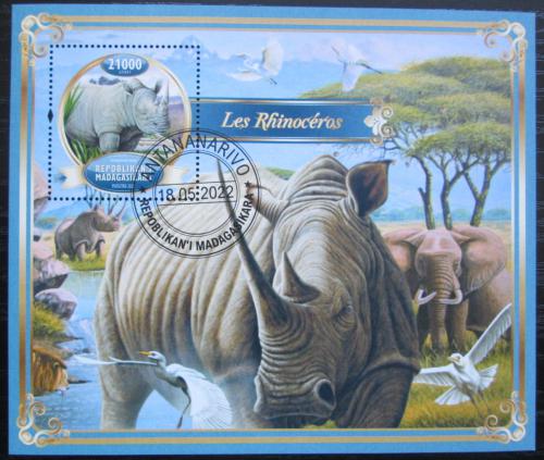 Poštová známka Madagaskar 2022 Nosorožce Mi# Mi# N/N
