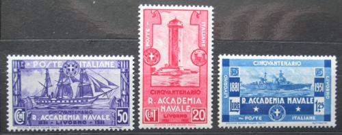 Poštové známky Taliansko 1931 Námoøní akademie v Livornu TOP SET Mi# 369-71 Kat 85€