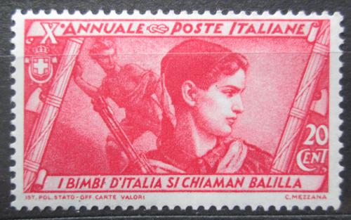 Poštová známka Taliansko 1932 Pochod na Øím, 10. výroèie Mi# 418