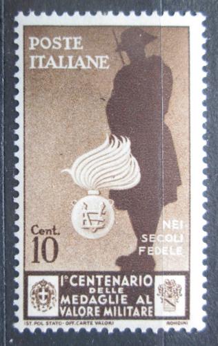 Poštová známka Taliansko 1934 Medaile Za stateènost, 100. výroèie Mi# 494 Kat 5€