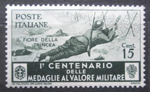 Poštová známka Taliansko 1934 Medaile Za stateènost, 100. výroèie Mi# 495 Kat 5€