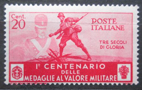 Poštová známka Taliansko 1934 Medaile Za stateènost, 100. výroèie Mi# 496 Kat 5€