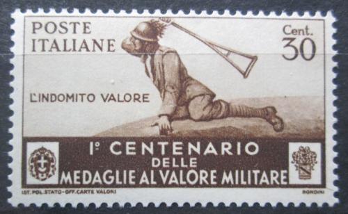 Poštová známka Taliansko 1934 Medaile Za stateènost, 100. výroèie Mi# 498 Kat 10€