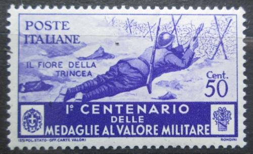 Poštová známka Taliansko 1934 Medaile Za stateènost, 100. výroèie Mi# 499 Kat 5€