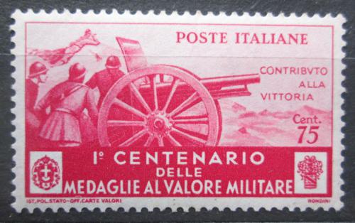 Poštová známka Taliansko 1934 Medaile Za stateènost, 100. výroèie Mi# 500 Kat 25€